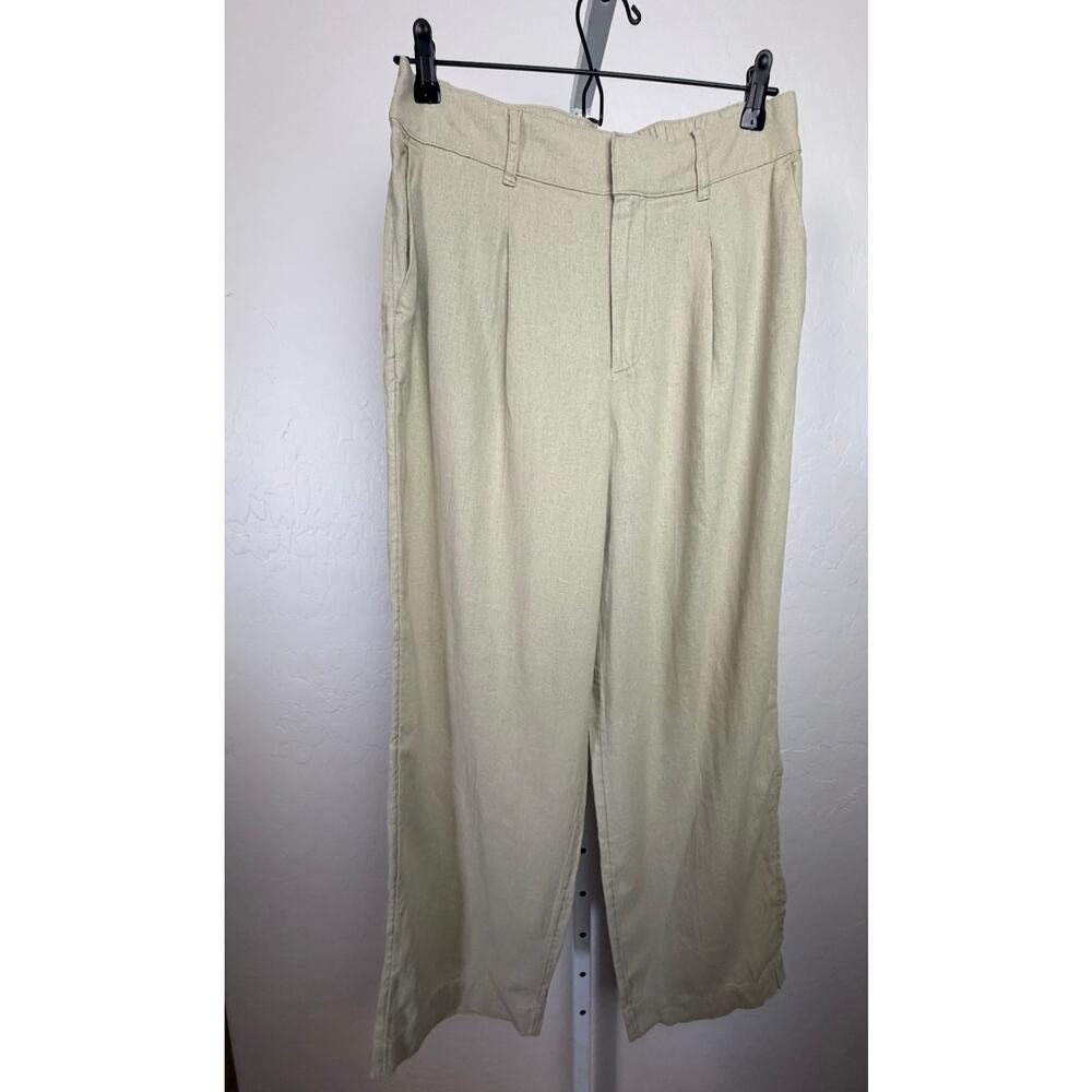 NWT A New Day Linen Blend Wide Leg Pants Beige Women’s 8